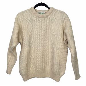 The Isles Of Aran Ivory Cable Knit Sweater